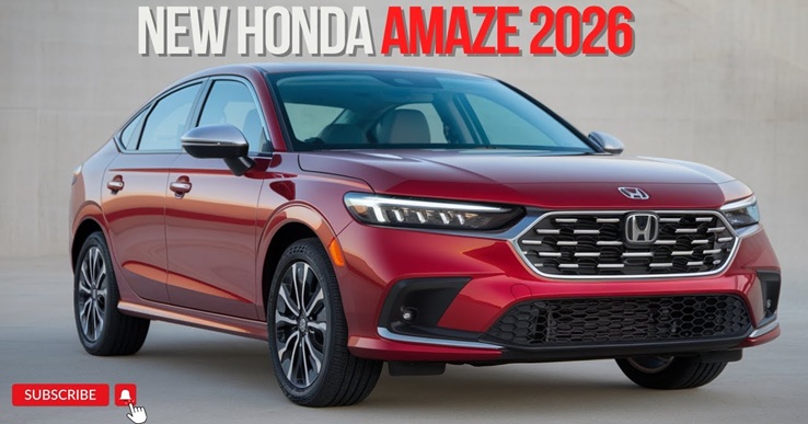 Honda Amaze 2026 Launch: 50 KMPL माइलेज और 7 लाख की कीमत ने मचाया तहलका